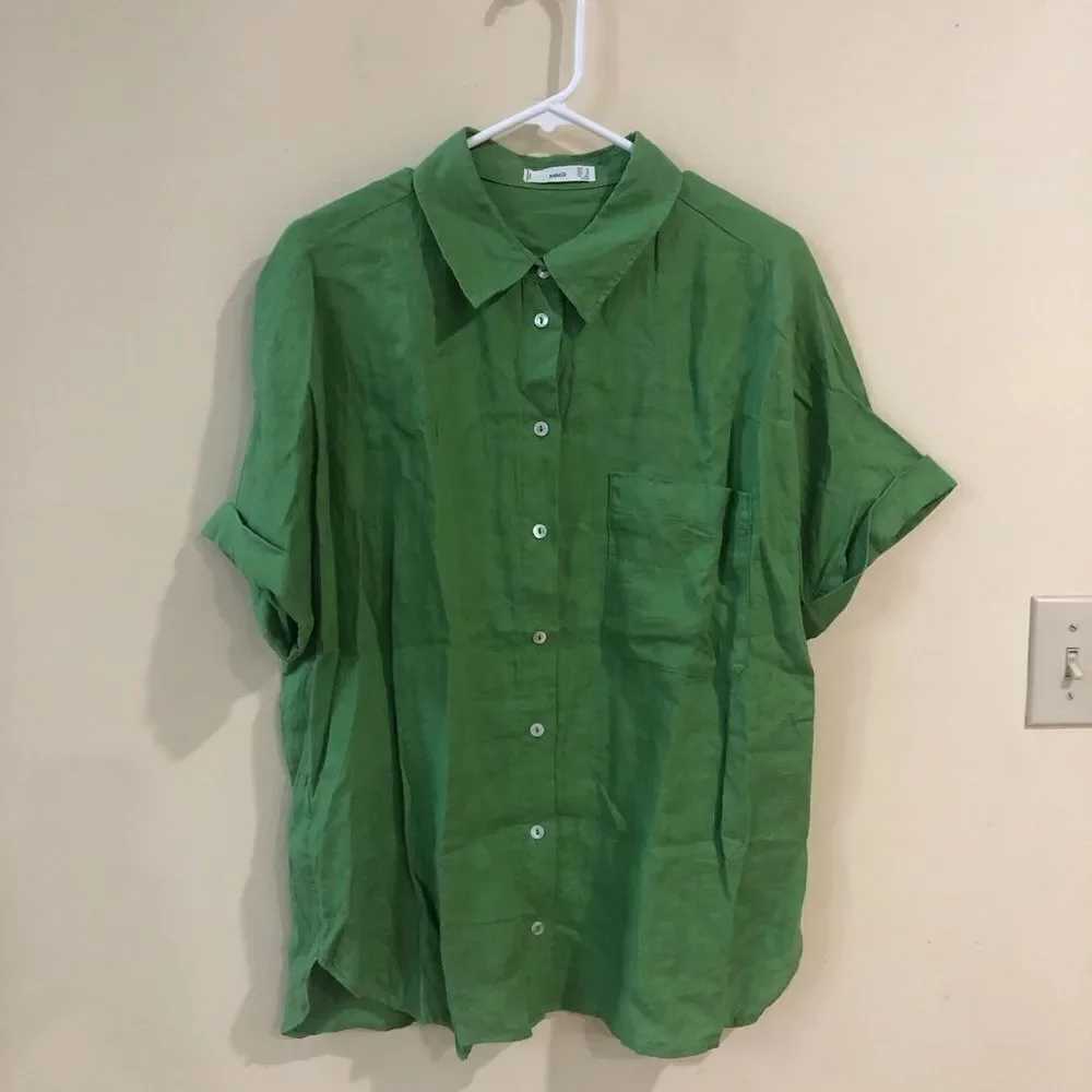 Mango Linen Shirt - Picture 3 of 6